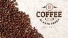 Top View Coffee Beans On Desk Psd