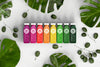 Top View Colorful Smoothies Mock-Up Psd