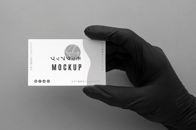 Top View Composition Of Business Visiting Card Psd