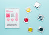 Top View Condoms And Notebook Psd