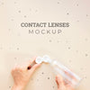 Top View Contact Lenses Mock-Up Psd