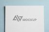 Top View Corporate Identity Mock-Up Logo Psd