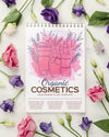 Top View Cosmetics Mockup With Flowers Psd