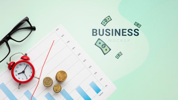 Top View Cryptocurrency Concept Psd