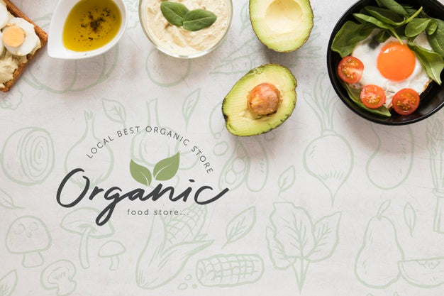 Top View Delicious Breakfast Concept Psd