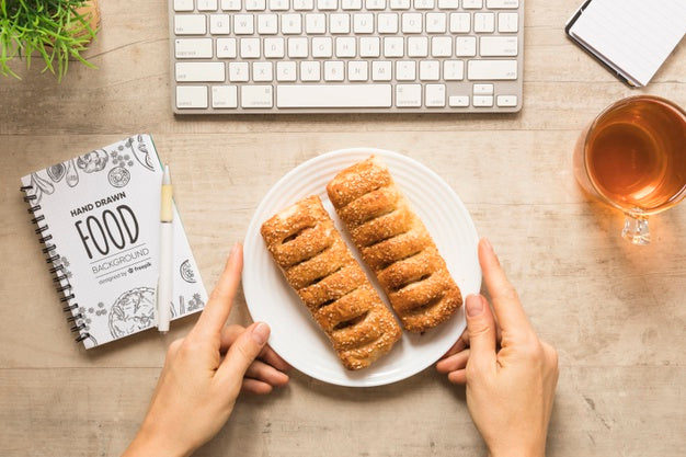 Top View Delicious Breakfast Concept Psd