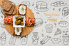 Top View Delicious Breakfast Concept Psd