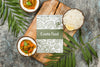 Top View Delicious Chicken Curry With Mock-Up Psd
