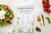 Top View Delicious Healthy Food Mock-Up Psd