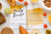 Top View Delicious Set Of Snacks For Breakfast Psd
