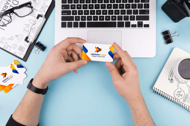 Top View Digital Marketing Mockup Psd