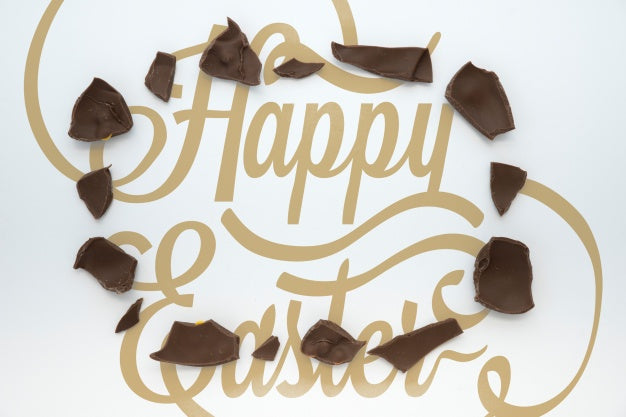 Top View Easter Mockup Psd