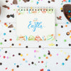 Top View Easter Mockup With Notepad Psd