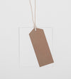 Top View Eco Tag On White Background Psd