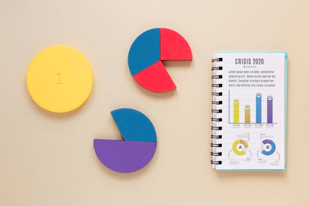 Top View Economic Crisis Report Analysis Psd