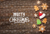 Top View Festive Christmas Decorations Psd