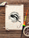 Top View Fishing Accessories Mock-Up Notepad Psd