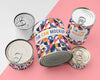 Top View Five Tin Cans Psd