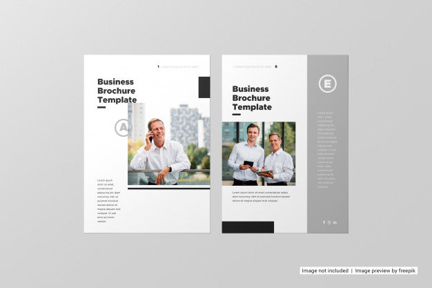 Top View Flyer Mockup Psd