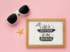 Top View Frame And Sunglasses Psd