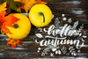 Top View Frame With Pumpkins And Copy-Space Psd