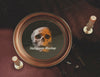 Top View Halloween Round Frame With Skull Psd
