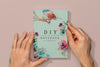 Top View Hands On Book Mock-Up Psd