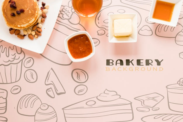 Top View Healthy Breakfast Concept Psd