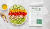Top View Healthy Food Mock-Up Psd