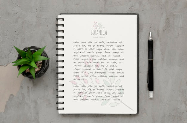 Top View House Plant With Mock-Up Psd