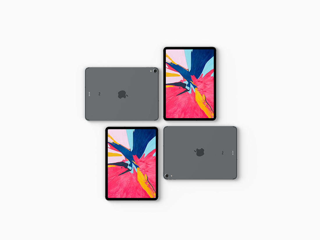 Top View Ipad Pro 2018 Mockup Set Vol.2