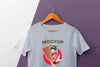 Top View Japanese T-Shirt Mock-Up Composition Psd