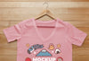 Top View Japanese T-Shirt Mock-Up Composition Psd