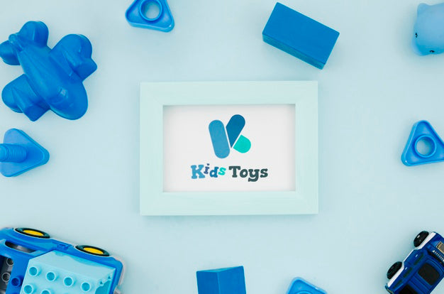 Top View Kids Toy Mock-Up Psd