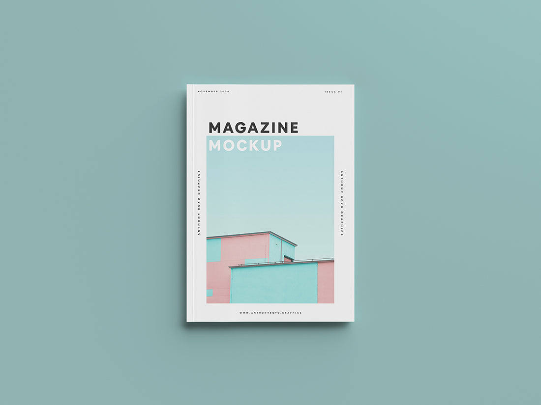 Top View Magazine Mockup