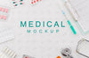 Top View Medical Concept With Mock-Up Psd