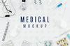 Top View Medical Concept With Mock-Up Psd