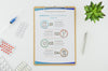 Top View Medical Infographic With Mock-Up Psd