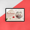 Top View Merry Christmas Greeting With Mock-Up Psd
