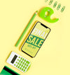 Top View Mock-Up Shoppings Tools Psd