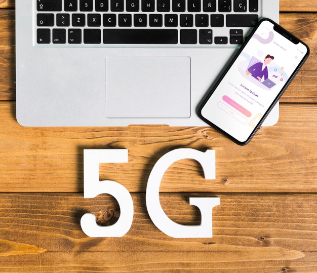 Top View Mock-Up Smartphone Psd