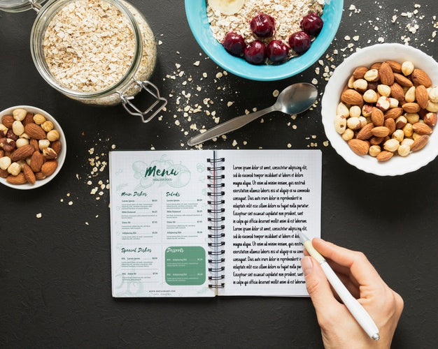 Top View Morning Breakfast Concept Psd