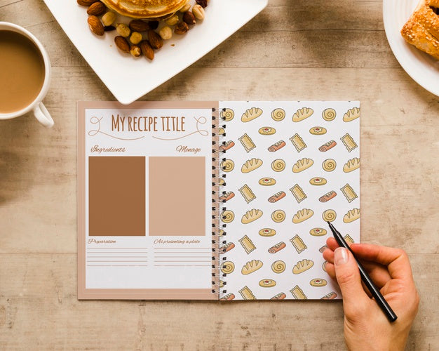 Top View Morning Breakfast Concept Psd