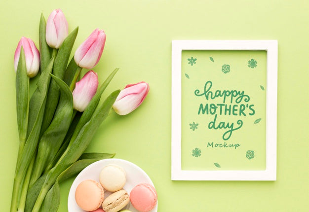 Top View Mothers Day Concept Psd
