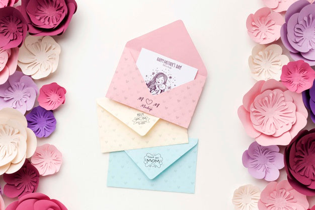 Top View Mothers Day Concept Psd