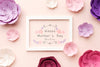 Top View Mothers Day Concept Psd