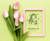 Top View Mothers Day Concept Psd