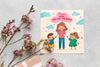 Top View Mothers Day Concept Psd