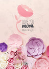 Top View Mothers Day Concept Psd