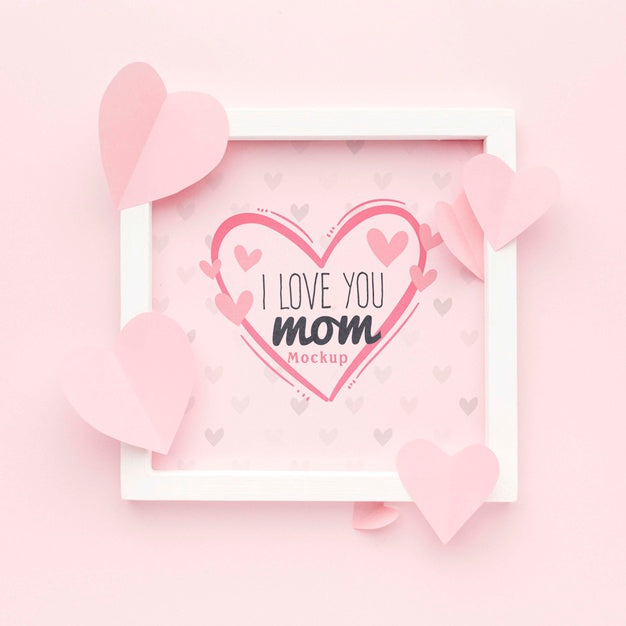 Top View Mothers Day Concept Psd